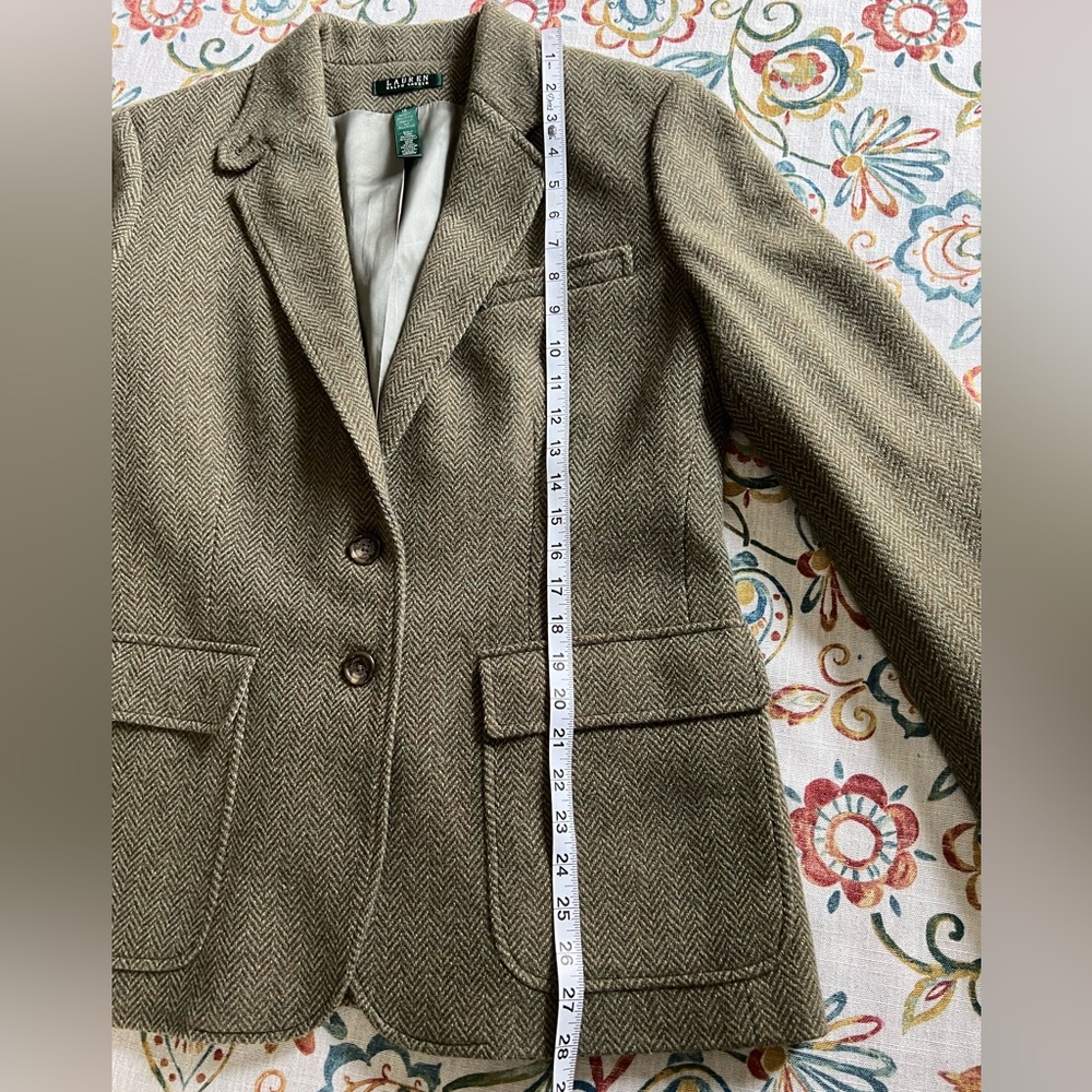 Vintage Lauren Ralph Lauren Green Label Wool Jacket/Blazer Size 16 EUC - Picture 10 of 12